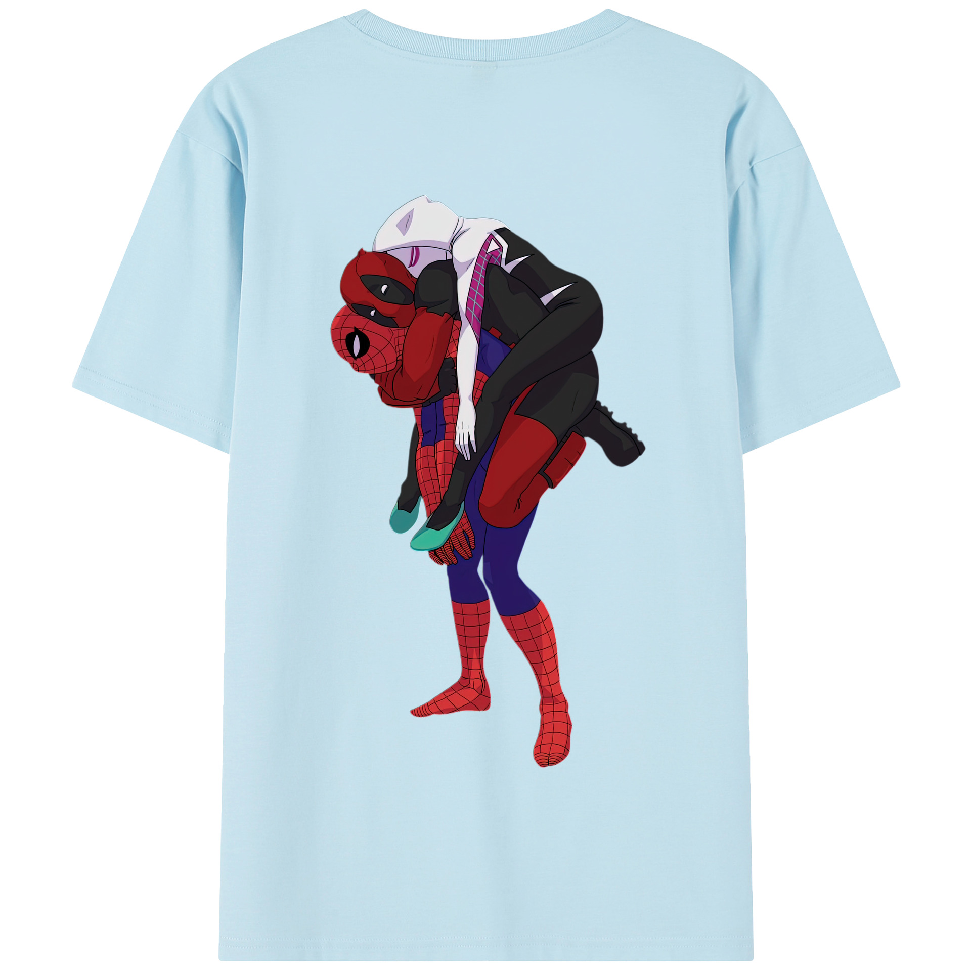 （画像用） Deadpool デッドプール 綿100％半袖Tシャツ（背面プリント）